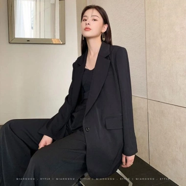 Áo Khoác Blazer Dáng Rộng Trắng Cao Cấp Nữ Xuân Thu - Giá 322.920đ Giảm 20% 5