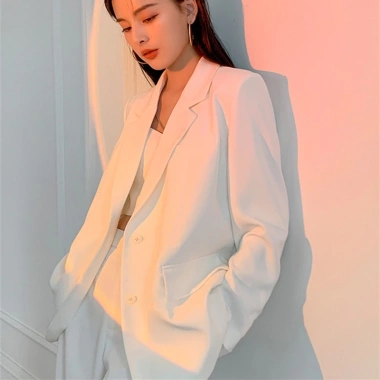 Áo Khoác Blazer Dáng Rộng Trắng Cao Cấp Nữ Xuân Thu - Giá 322.920đ Giảm 20% 8