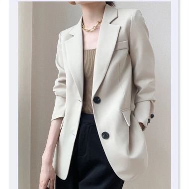 Áo khoác blazer dáng suông kiểu Hàn nữ QD03 - mẫu mới, chất đẹp, chỉ 360.000₫