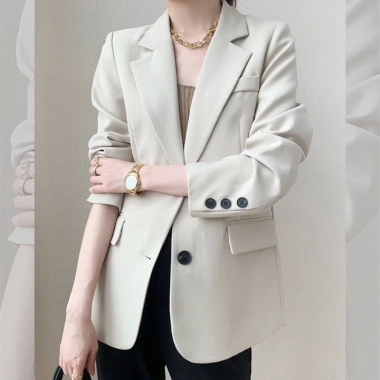 Áo khoác blazer dáng suông kiểu Hàn nữ QD03 - mẫu mới, chất đẹp, chỉ 360.000₫