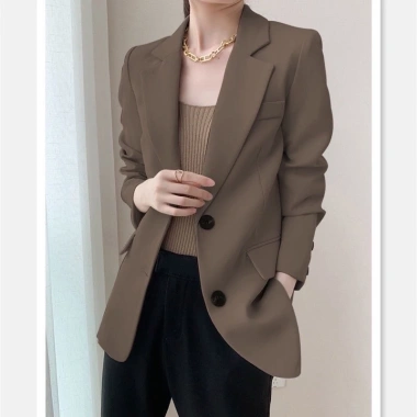 Áo khoác blazer dáng suông kiểu Hàn nữ QD03 - mẫu mới, chất đẹp, chỉ 360.000₫