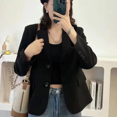 Áo khoác blazer hai lớp đệm vai Ulzzang AB09 - Phong cách hiện đại, giảm giá 20% chỉ 250k
