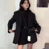 Áo khoác blazer lớp đôi tay dài cúc vest chất tuyết mưa thời trang Sugal 222k 3