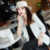 Áo khoác blazer mỏng cỡ lớn tay ba phần tư bảo vệ nắng mùa hè cho phụ nữ mũm mĩm 12