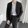 Áo khoác blazer nam Avocado Hàn Quốc rộng màu đen kem 2 khuy cài cao cấp - 350.000₫ 3