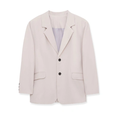 Áo khoác blazer nam Avocado Hàn Quốc rộng màu đen kem 2 khuy cài cao cấp - 350.000₫