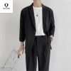 Áo Khoác Blazer Nam Dài Tay 2 Lớp Đệm Vai và Phong Cách Hàn Quốc, Giá 311.878₫ 10
