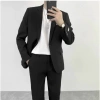 Áo khoác blazer nam form rộng màu đen kem 2 khuy cài Hàn Quốc Avocado 450k