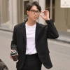 Áo khoác blazer nam form rộng màu đen kem 2 khuy cài JOLY JK101 - Giá 309.000₫ 8