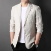 Áo khoác blazer nam form suông dài tay unisex linen cao cấp phong cách Hàn Quốc - Giá ưu đãi 378.000 VND 3