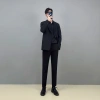 Áo khoác blazer nam Hàn Quốc form rộng dài tay, trẻ trung thời trang - Đen, Trắng kem, Ghi, chỉ 550.000₫ 2