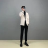 Áo khoác blazer nam Hàn Quốc form rộng dài tay, trẻ trung thời trang - Đen, Trắng kem, Ghi, chỉ 550.000₫ 3