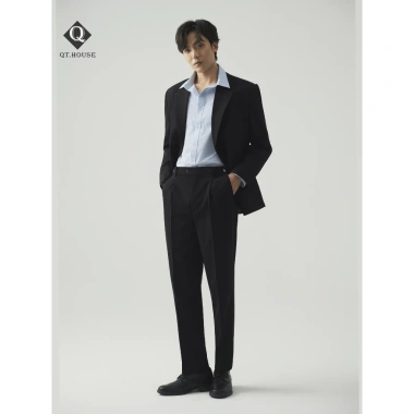 Áo Khoác Blazer Nam QTHOUSE Lịch Lãm 2 Hàng Khuy, Đệm Vai Giữ Form - Giá 585.000đ 6