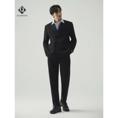 Áo Khoác Blazer Nam QTHOUSE Lịch Lãm 2 Hàng Khuy, Đệm Vai Giữ Form - Giá 585.000đ 7