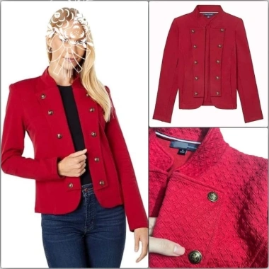 Áo khoác blazer nam thời trang, cúc kim loại khắc logo, phong cách lịch lãm, giảm 20%