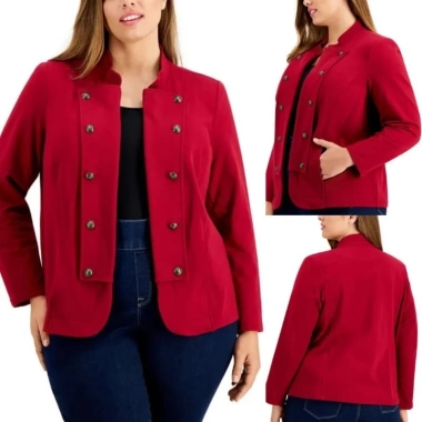 Áo khoác blazer nam thời trang, cúc kim loại khắc logo, phong cách lịch lãm, giảm 20%