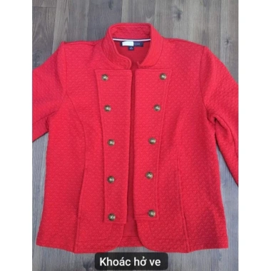 Áo khoác blazer nam thời trang, cúc kim loại khắc logo, phong cách lịch lãm, giảm 20%