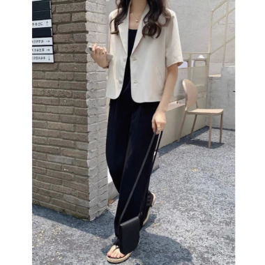 Áo khoác blazer ngắn tay 100% Hàng Quảng Châu - Dáng nhẹ nhàng, giá 195k