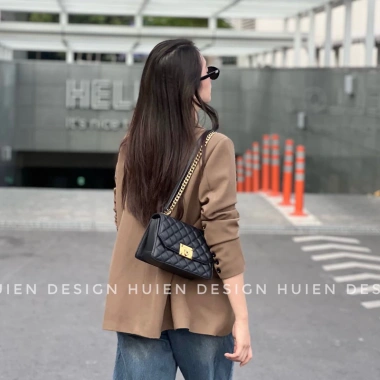 Áo khoác blazer nữ 2 lớp tay dài Huien Design sang trọng, form Hàn Quốc 790.000₫