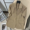 Áo Khoác Blazer Nữ Bigsize Tay Ngắn Mỏng Form Rộng Mùa Hè Phong Cách Ulzzang 3
