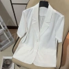 Áo Khoác Blazer Nữ Bigsize Tay Ngắn Mỏng Form Rộng Mùa Hè Phong Cách Ulzzang 5