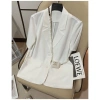 Áo Khoác Blazer Nữ Bigsize Tay Ngắn Mỏng Form Rộng Mùa Hè Phong Cách Ulzzang 8