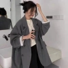 Áo Khoác Blazer Nữ Dài Form Rộng Vải Dày Màu Trơn Phong Cách Hàn Quốc Giá 214.620 VND 3