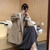 Áo Khoác Blazer Nữ Dài Form Rộng Vải Dày Màu Trơn Phong Cách Hàn Quốc Giá 214.620 VND 6