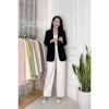 Áo khoác blazer nữ dài suông, túi bổ 1 lớp - Premium Blue giảm giá 380k 10