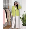 Áo khoác blazer nữ dài suông túi bổ 1 lớp Premium màu xanh - Giá chỉ 380.000đ 7