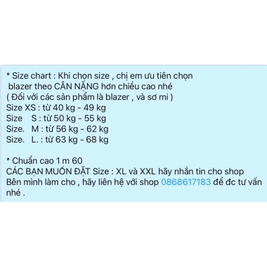 Áo khoác blazer nữ dáng lỡ 2 lớp Premium BLUE - Giá chỉ 430k, giảm tới 20% 8