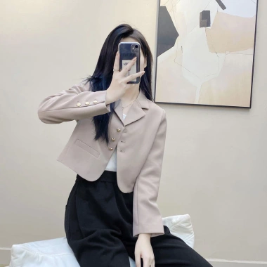 Aó Khoác blazer Nữ dáng ngắn From rộng, vest ngắn kiểu mới, phong cách trẻ - chỉ 329k