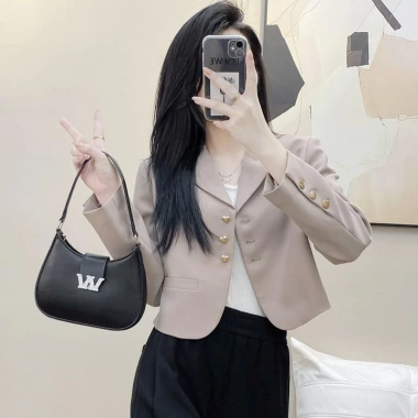 Aó Khoác blazer Nữ dáng ngắn From rộng, vest ngắn kiểu mới, phong cách trẻ - chỉ 329k