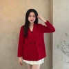 Áo khoác blazer Nữ gấu áo vuông xẻ sau 1 lớp, áo vest ngoài trẻ trung giá 259.000 4
