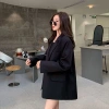 Áo Khoác Blazer Nữ Mỏng Thoáng Khí Đen - Thời Trang Xuân Thu 2.023 Ưu Đãi 481k 5