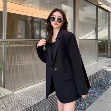 Áo Khoác Blazer Nữ Mỏng Thoáng Khí Đen - Thời Trang Xuân Thu 2.023 Ưu Đãi 481k 10 Áo Khoác Blazer Nữ Mỏng Thoáng Khí Đen - Thời Trang Xuân Thu 2.023 Ưu Đãi 481k 10