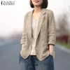 Áo khoác blazer nữ tay dài phong cách Hàn Quốc, có túi, giảm giá 292.950₫ 5