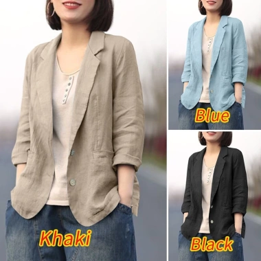 Áo khoác blazer nữ tay dài phong cách Hàn Quốc, có túi, giảm giá 292.950₫ 6