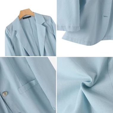 Áo khoác blazer nữ tay dài phong cách Hàn Quốc, có túi, giảm giá 292.950₫ 9