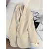Áo khoác blazer nữ trẻ trung, vest dài tay cúc giữa, đệm vai, phối viền trắng - giảm giá 20% chỉ 219.000đ 6
