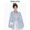 Áo Khoác Blazer Nữ Xanh Dáng Rộng Thời Trang Hàn Quốc – Mẫu Mới RB020 Giá 449k 3