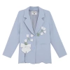 Áo Khoác Blazer Nữ Xanh Dáng Rộng Thời Trang Hàn Quốc – Mẫu Mới RB020 Giá 449k 6