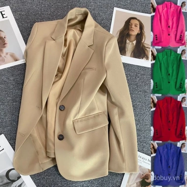 Áo khoác blazer trắng nhạt nữ mùa xuân thu 2.025, phong cách đường phố thanh lịch, giá ưu đãi 247.196₫ Áo khoác blazer trắng nhạt nữ mùa xuân thu 2.025, phong cách đường phố thanh lịch, giá ưu đãi 247.196₫