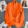 Áo khoác blazer trắng nhạt nữ mùa xuân thu 2.025, phong cách đường phố thanh lịch, giá ưu đãi 247.196₫ 3
