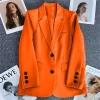Áo khoác blazer trắng nhạt nữ mùa xuân thu 2.025, phong cách đường phố thanh lịch, giá ưu đãi 247.196₫ 17