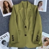 Áo khoác blazer trắng nhạt nữ mùa xuân thu 2.025, phong cách đường phố thanh lịch, giá ưu đãi 247.196₫ 19