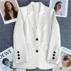 Áo khoác blazer trắng nhạt nữ mùa xuân thu 2.025, phong cách đường phố thanh lịch, giá ưu đãi 247.196₫ 21