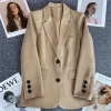 Áo khoác blazer trắng nhạt nữ mùa xuân thu 2.025, phong cách đường phố thanh lịch, giá ưu đãi 247.196₫ 22