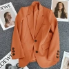 Áo khoác blazer trắng nhạt nữ mùa xuân thu 2.025, phong cách đường phố thanh lịch, giá ưu đãi 247.196₫ 25