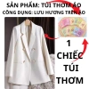 Áo khoác blazer vest suông nữ công sở, vải chéo Hàn 2 lớp đệm vai, Hàn Quốc 8
